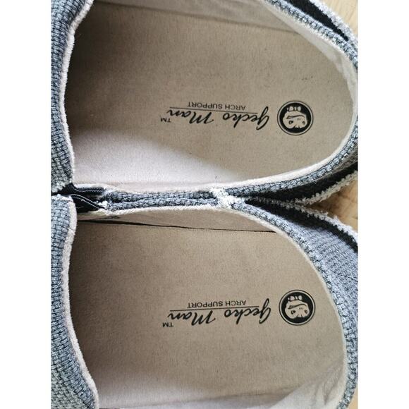 Gecko Man Mens 11 Wide Gray Casual Comfort Slip On Slide Loafer Deck Shoes - Picture 9 of 9